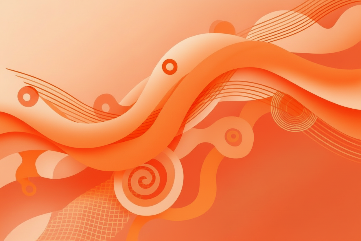 color orange wall paper